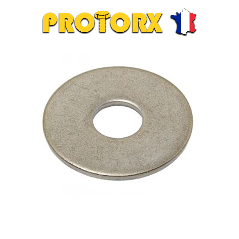 RONDELLE Plate EXTRA LARGE M8 x 10pcs, Diam. int = 8,4mm x Diam. ext = 30mm, Inox A2, Type LL - Norme NFE 25513
