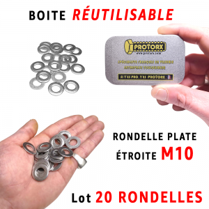 Boite Rondelle Étroite M10 | Acier Inoxydable A2 : PROTORX