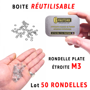 Boite Rondelle Étroite M3 | Acier Inoxydable A2 : PROTORX