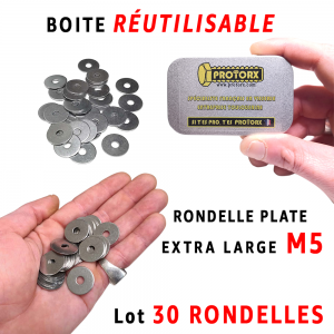 Boite Rondelle Extra Large M5 | Acier Inoxydable A2 : PROTORX