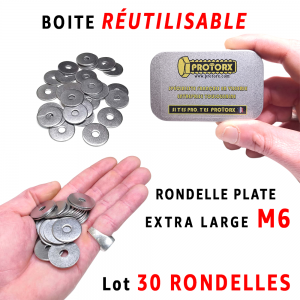 Boite Rondelle Extra Large M6 | Acier Inoxydable A2 : PROTORX
