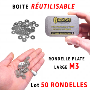 Boite Rondelle Large M3 | Acier Inoxydable A2 : PROTORX