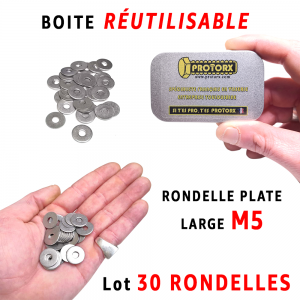 Boite Rondelle Large M5 | Acier Inoxydable A2 : PROTORX