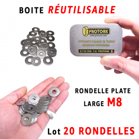 Kit 280 Rondelle Spesse In Acciaio Inox A2 – Forma G – Misure M4, M5, M6, M8, M10 – Bolt World