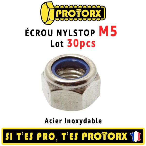 Écrous "HI" M5 Acier Inox A2 : PROTORX