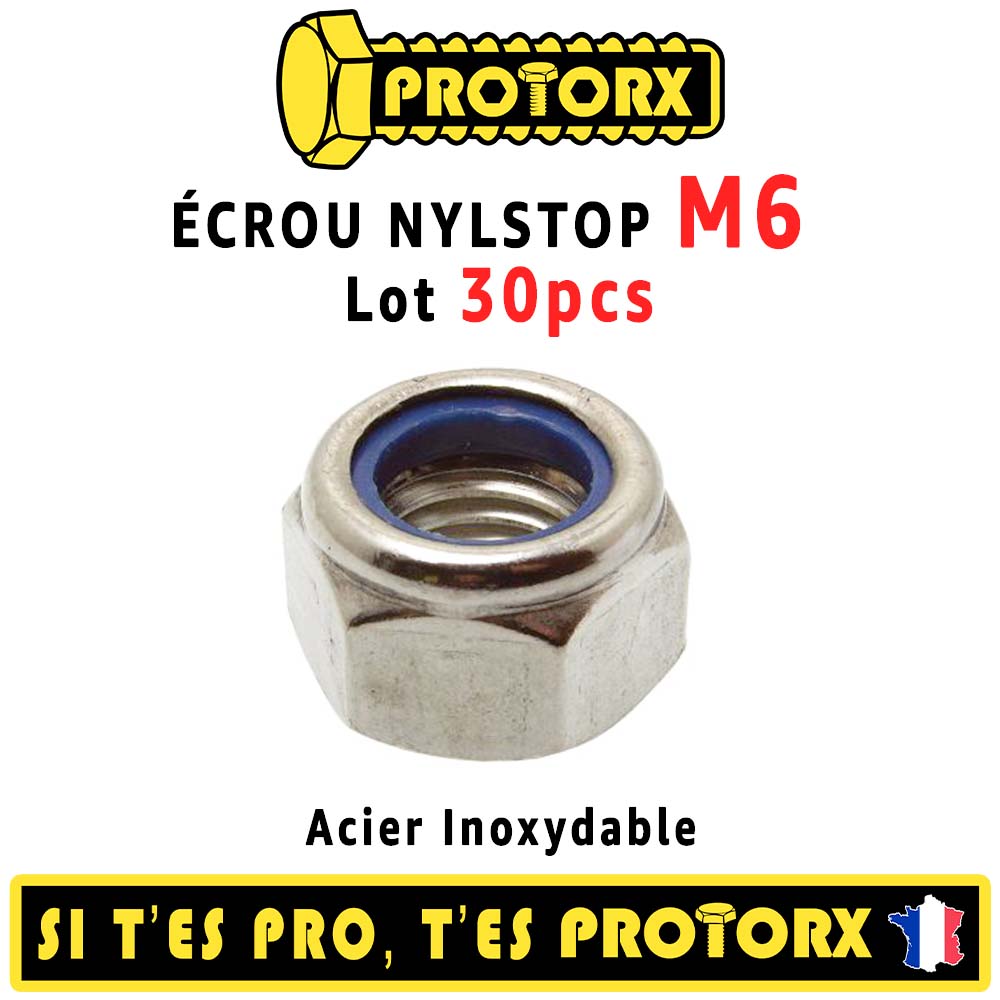 ECROU-FREIN INOX A2 - LES INOXYDABLES