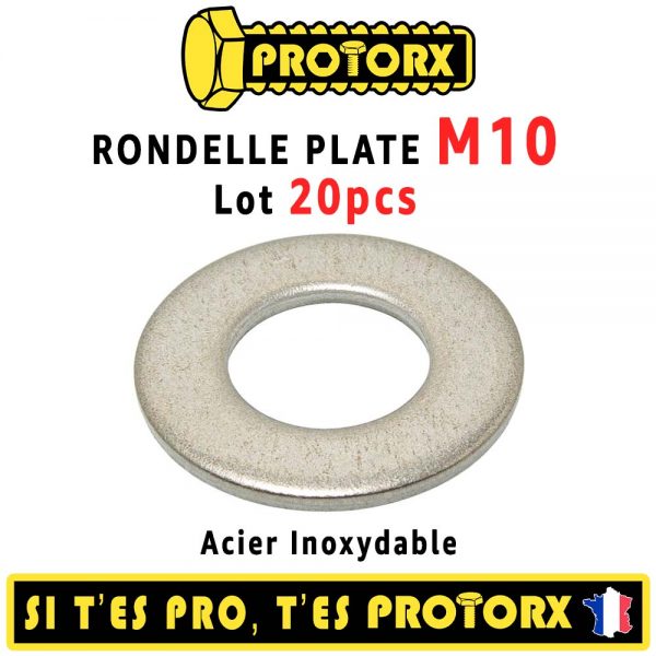 Rondelle "M" M10 Acier Inox A2 : PROTORX