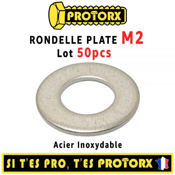 Rondelle "M" M2 Acier Inox A2 : PROTORX