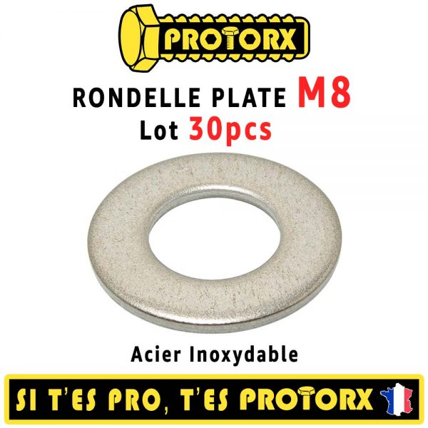 Rondelle "M" M8 Acier Inox A2 : PROTORX